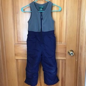 L. L. Bean snow bibs pants - 4T